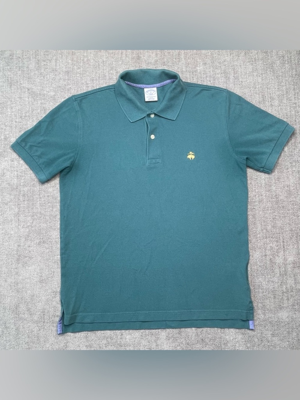 Brooks Brothers Polo Shirt Mens M Olive Green Performance Original Embroidered